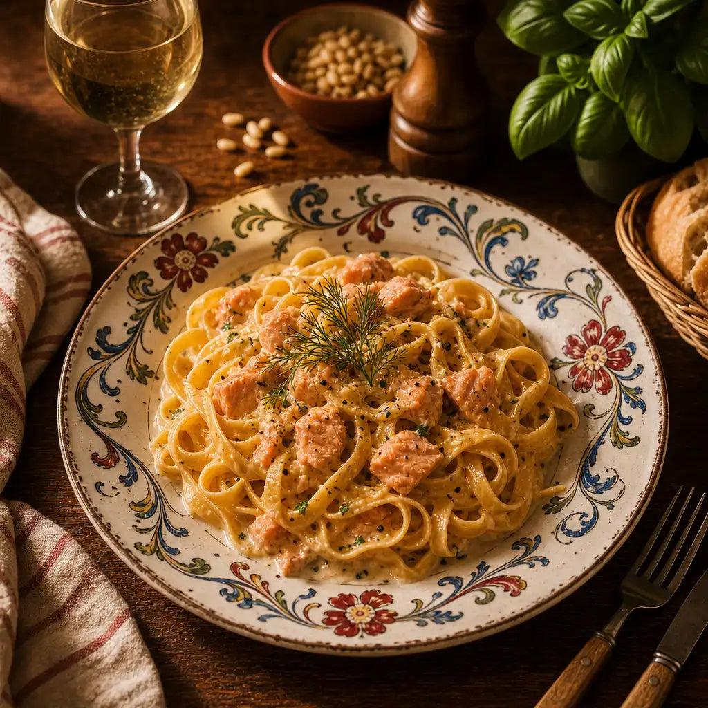 Tagliatelle Al Salmone chez Rarita