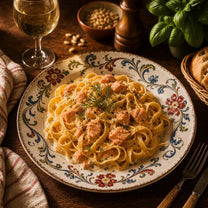 Tagliatelle Al Salmone chez Rarita