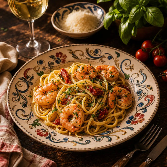 Linguine Aux Crevettes chez Rarita