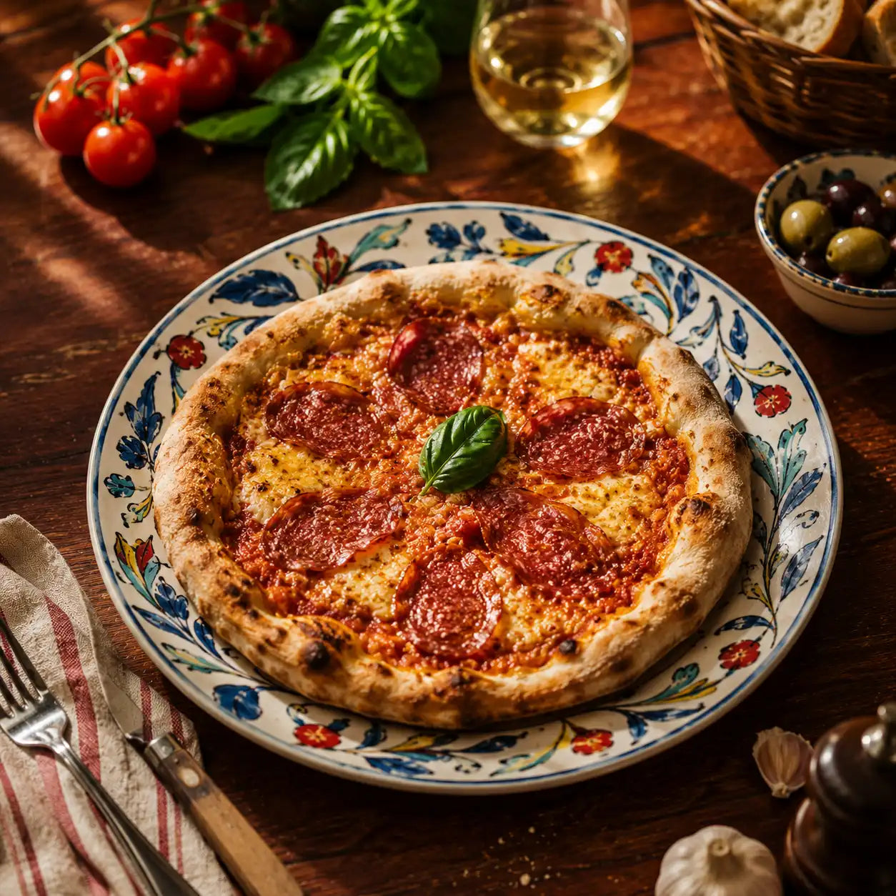 Pizza Diavola chez Rarita