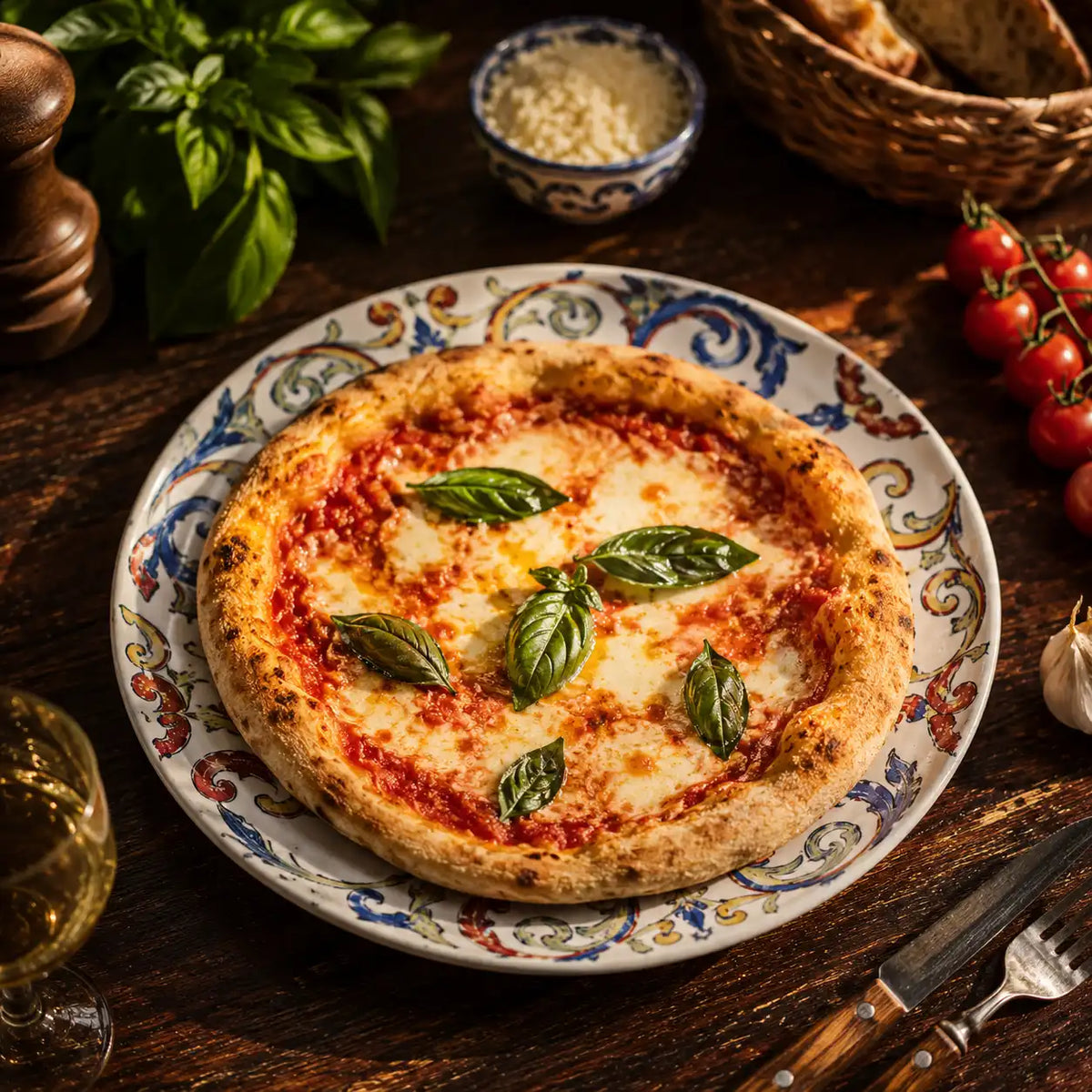 Pizza Margherita chez Rarita