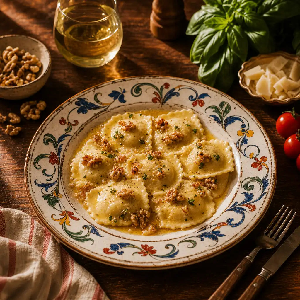 Ravioli Ricotta Miel et Noix